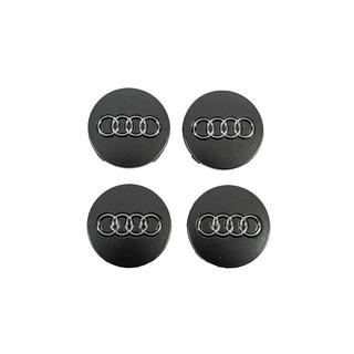 Наклейка на колпак Audi графит к-т 4 шт d59