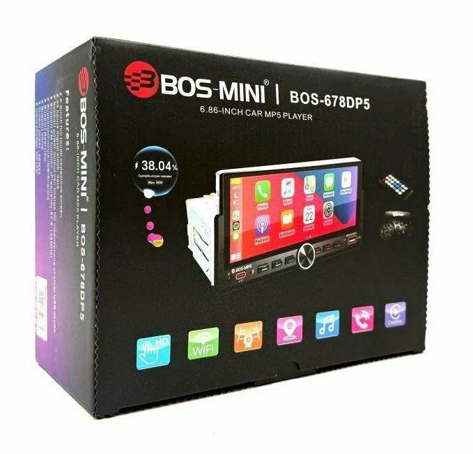 Магнитола автомобильная BOS-MINI 2 din BOS-678DP5