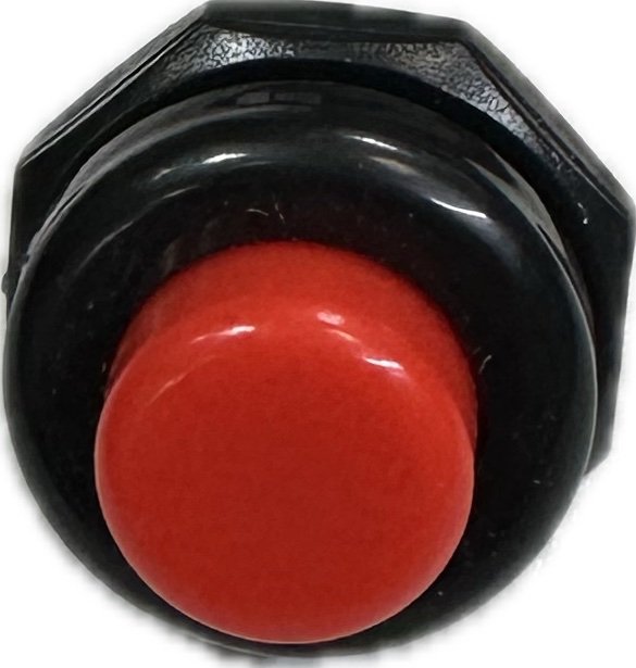 Кнопка - Выключатель 2-конт. без фиксации ON-OFF 12-24V 5A RED