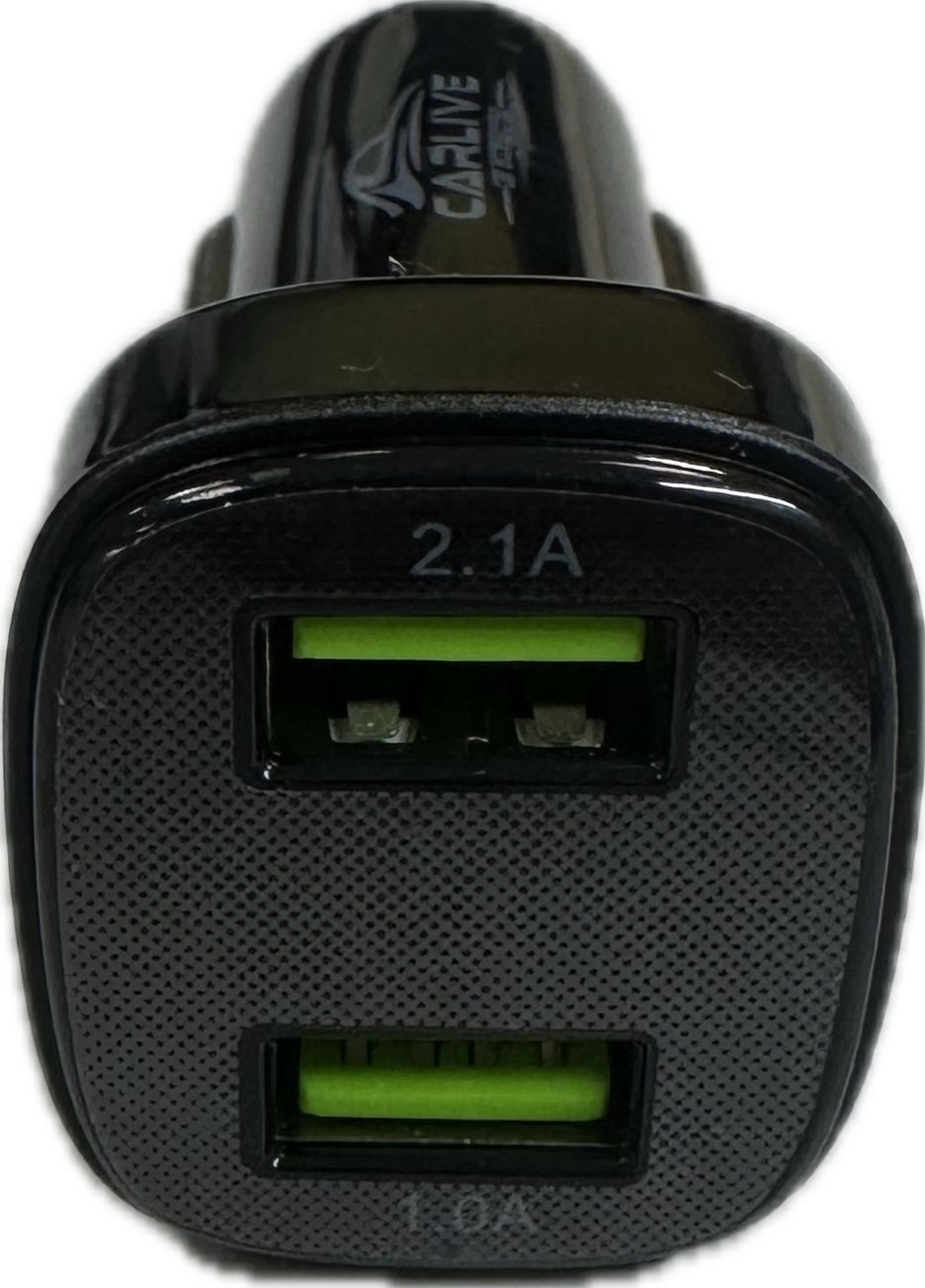 Переходник в прикуриватель CR-30 2 USB 1A/2.1A 12/24в арт. B5052 с инд. вольтметра без упаковки